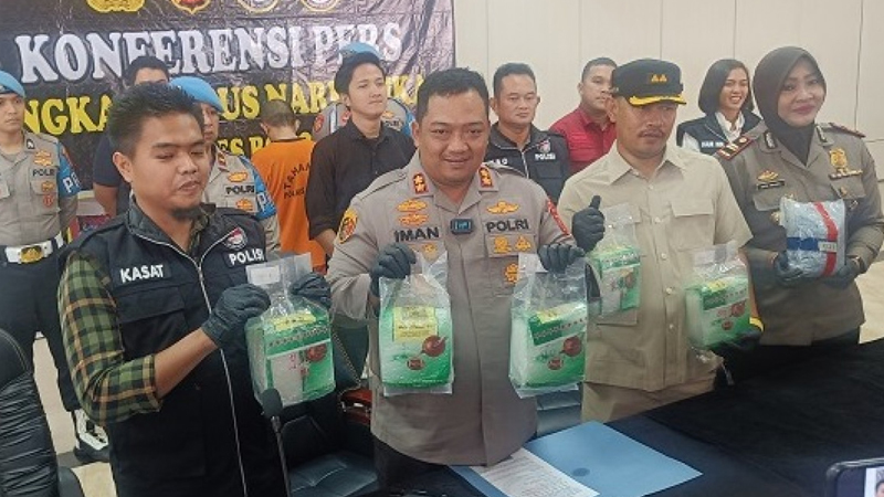 Polres Bogor Gagalkan Peredaran 6,9 Kg Sabu Senilai Rp7 Miliar, Pemasok Diburu